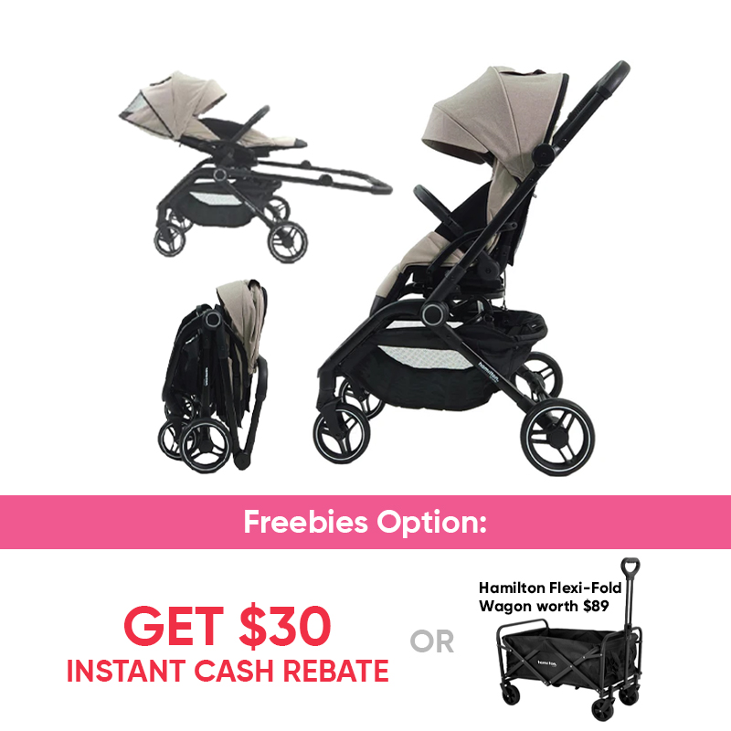 Hamilton T1 Turnable Stroller + Add On Options